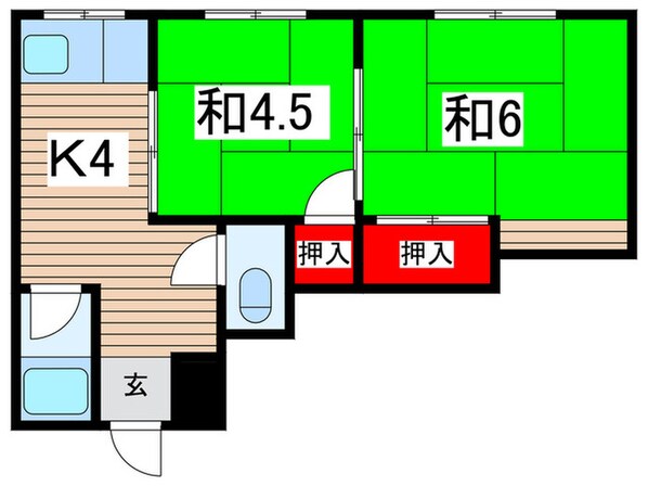 八番館の物件間取画像